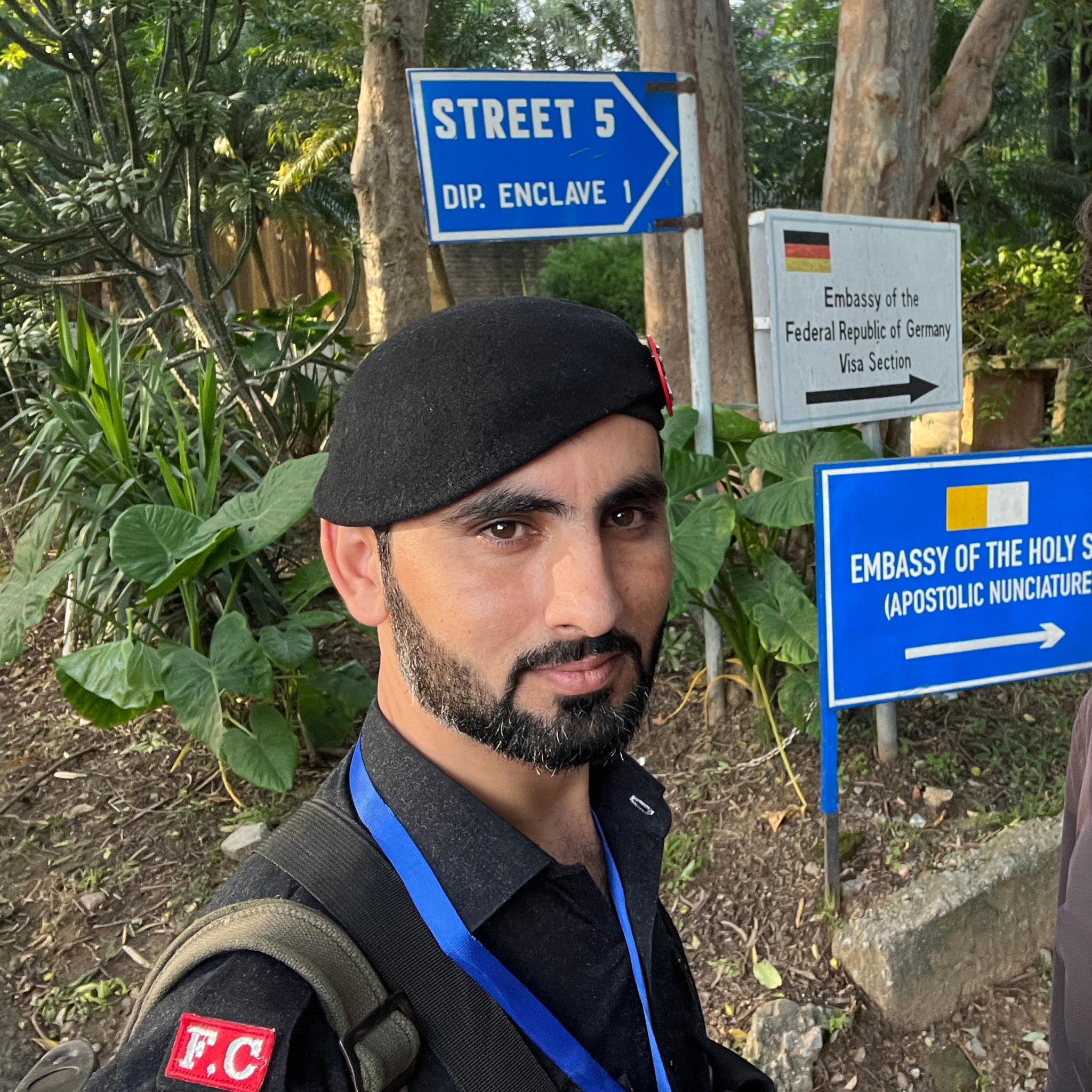 Security Guard, Diplomatic Enclave, Islamabad